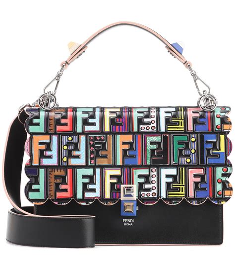 fendi shoulder bag black|Fendi zip pocket shoulder bags.